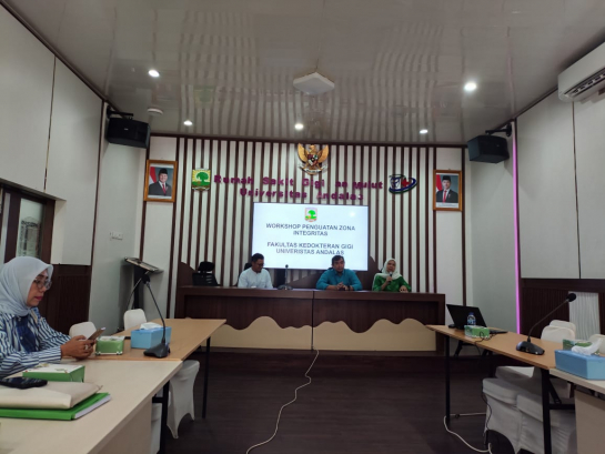 Workshop Penguatan Zona Integritas FKG Universitas Andalas