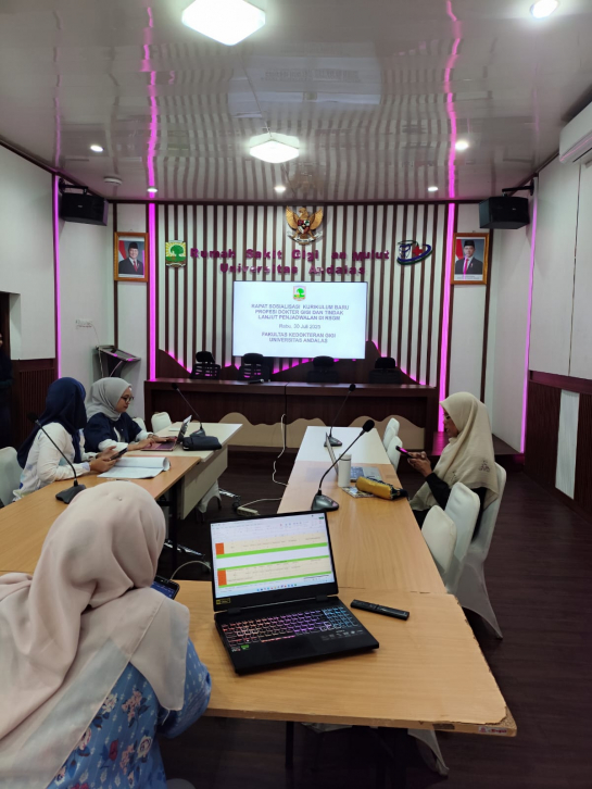 Sosialisasi Kurikulum Baru Profesi Dokter Gigi dan Tindak Lanjut Penjadwalan Klinik di RSGM FKG Unand