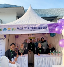 FKG Universitas Andalas Turut Semarakkan Dies Natalis ke-70 UNAND melalui Gerakan Peduli Kesehatan Gigi dan Mulut Masyarakat