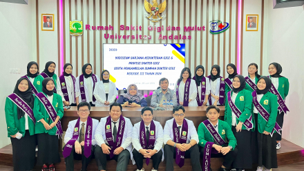 Yudisium Sarjana Kedokteran Gigi dan Profesi Dokter Gigi serta Penandatangan Sumpah Dokter Gigi Muda Periode III Fakultas Kedokteran Gigi Universitas Andalas Tahun 2024