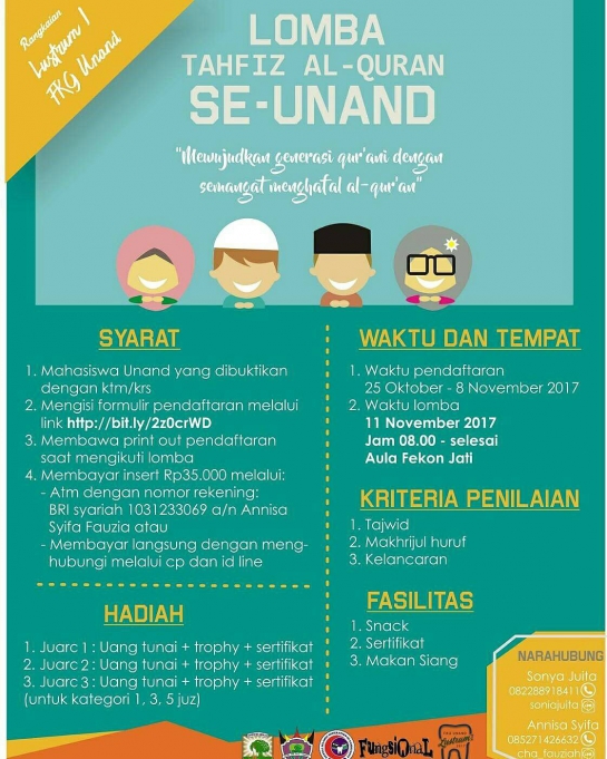 FKG Unand menyelenggarakan Lomba Tahfiz Alquran se-Unand