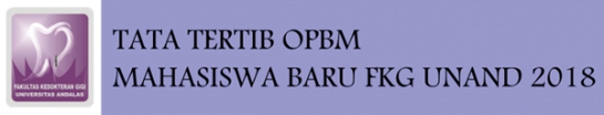 TATA TERTIB OPBM MAHASISWA BARU 2018